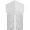 Ekena Millwork Craftsman Classic Square Non-Tapered Gilcrest Fretwork Column w/ Mission Capital & Mission Base CC1008ENGCTMIMI - alternate 3